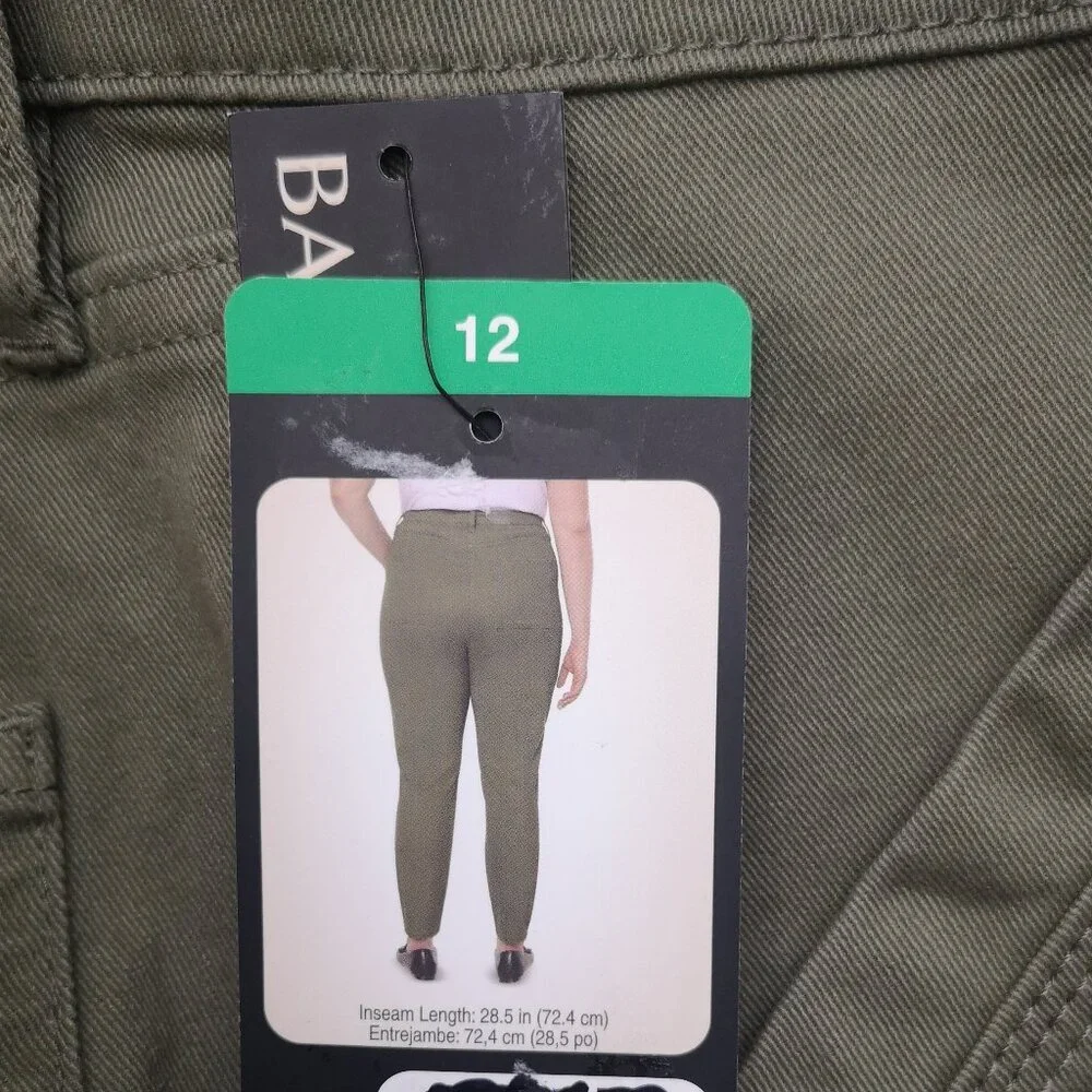 NWT Banana Republic Lades Size 12 Army Green Zipper & Button Closure Chino Pants - Picture 9 of 15